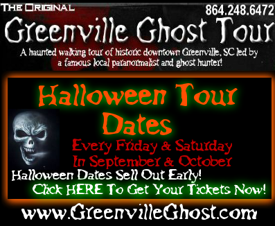 Greenville Ghost Tour tickets click here